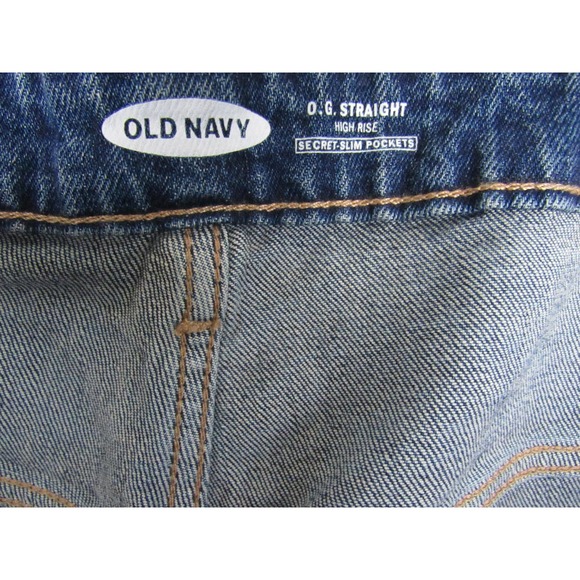 Old Navy Women's Jeans Size 18 Blue O.G. Straight High Rise Denim - Picture 4 of 5